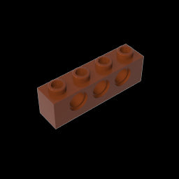 GDS-625 - Technic Brick 1 x 4 [3 Holes]