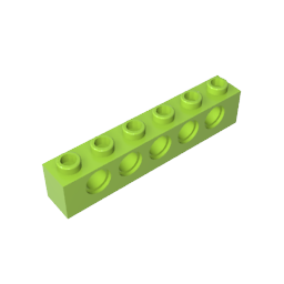 GDS-626 - Technic Brick 1 x 6 [5 Holes]