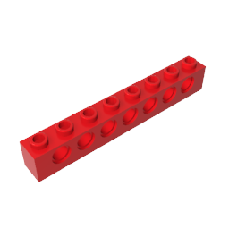 GDS-627 - Technic Brick 1 x 8 [7 Holes]