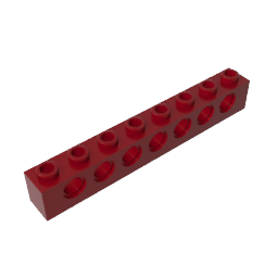 GDS-627 - Technic Brick 1 x 8 [7 Holes]
