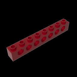 GDS-627 - Technic Brick 1 x 8 [7 Holes]