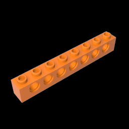 GDS-627 - Technic Brick 1 x 8 [7 Holes]