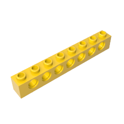 GDS-627 - Technic Brick 1 x 8 [7 Holes]