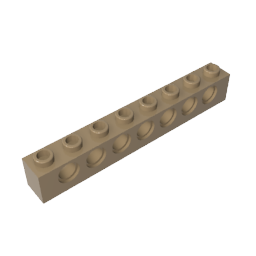 GDS-627 - Technic Brick 1 x 8 [7 Holes]
