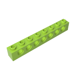 GDS-627 - Technic Brick 1 x 8 [7 Holes]