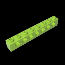 GDS-627 - Technic Brick 1 x 8 [7 Holes]