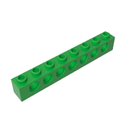GDS-627 - Technic Brick 1 x 8 [7 Holes]