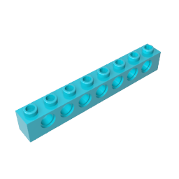 GDS-627 - Technic Brick 1 x 8 [7 Holes]