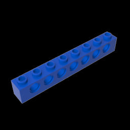 GDS-627 - Technic Brick 1 x 8 [7 Holes]