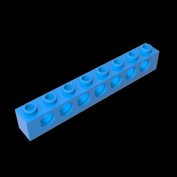 GDS-627 - Technic Brick 1 x 8 [7 Holes]