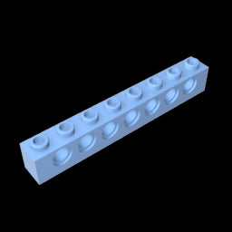 GDS-627 - Technic Brick 1 x 8 [7 Holes]