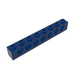 GDS-627 - Technic Brick 1 x 8 [7 Holes]