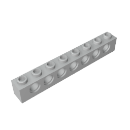 GDS-627 - Technic Brick 1 x 8 [7 Holes]