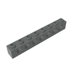 GDS-627 - Technic Brick 1 x 8 [7 Holes]
