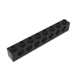 GDS-627 - Technic Brick 1 x 8 [7 Holes]