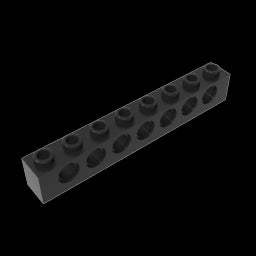 GDS-627 - Technic Brick 1 x 8 [7 Holes]