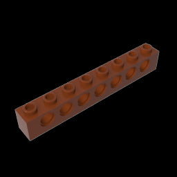 GDS-627 - Technic Brick 1 x 8 [7 Holes]