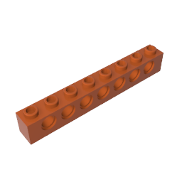 GDS-627 - Technic Brick 1 x 8 [7 Holes]