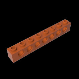 GDS-627 - Technic Brick 1 x 8 [7 Holes]