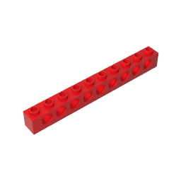GDS-628 - Technic Brick 1 x 10 [9 Holes]