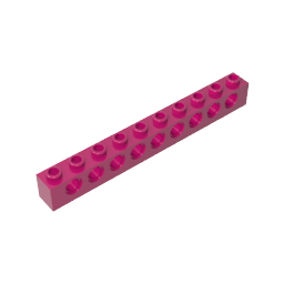GDS-628 - Technic Brick 1 x 10 [9 Holes]