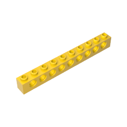 GDS-628 - Technic Brick 1 x 10 [9 Holes]