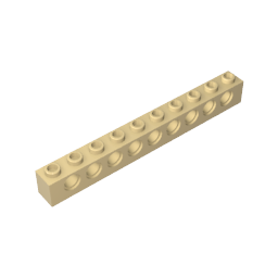 GDS-628 - Technic Brick 1 x 10 [9 Holes]