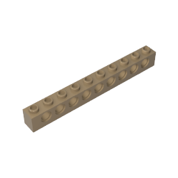 GDS-628 - Technic Brick 1 x 10 [9 Holes]