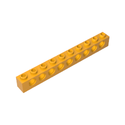 GDS-628 - Technic Brick 1 x 10 [9 Holes]