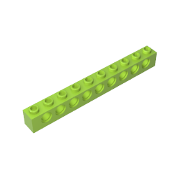 GDS-628 - Technic Brick 1 x 10 [9 Holes]