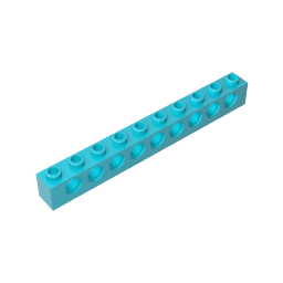 GDS-628 - Technic Brick 1 x 10 [9 Holes]