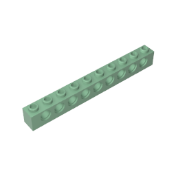 GDS-628 - Technic Brick 1 x 10 [9 Holes]