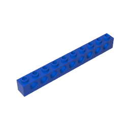 GDS-628 - Technic Brick 1 x 10 [9 Holes]