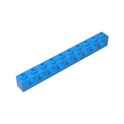 GDS-628 - Technic Brick 1 x 10 [9 Holes]