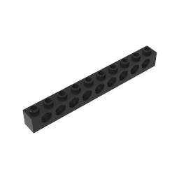 GDS-628 - Technic Brick 1 x 10 [9 Holes]