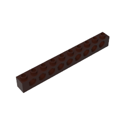 GDS-628 - Technic Brick 1 x 10 [9 Holes]