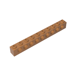 GDS-628 - Technic Brick 1 x 10 [9 Holes]