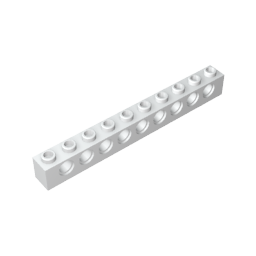 GDS-628 - Technic Brick 1 x 10 [9 Holes]