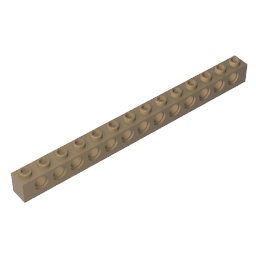 GDS-629 - Technic Brick 1 x 14 [13 Holes]