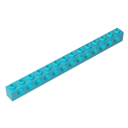 GDS-629 - Technic Brick 1 x 14 [13 Holes]