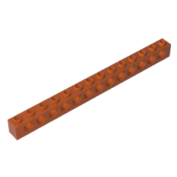 GDS-629 - Technic Brick 1 x 14 [13 Holes]