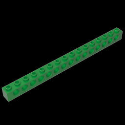 GDS-630 - Technic Brick 1 x 16 [15 Holes]