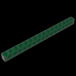 GDS-630 - Technic Brick 1 x 16 [15 Holes]