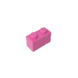 GDS-631 - Brick Special 1 x 2 with Masonry Brick Profile