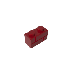GDS-631 - Brick Special 1 x 2 with Masonry Brick Profile