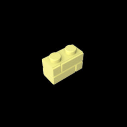 GDS-631 - Brick Special 1 x 2 with Masonry Brick Profile