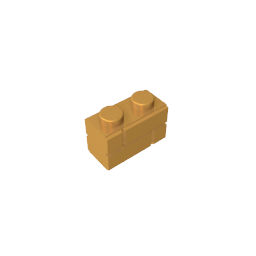 GDS-631 - Brick Special 1 x 2 with Masonry Brick Profile