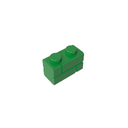 GDS-631 - Brick Special 1 x 2 with Masonry Brick Profile