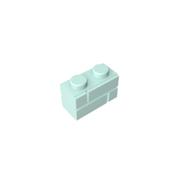 GDS-631 - Brick Special 1 x 2 with Masonry Brick Profile
