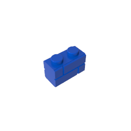 GDS-631 - Brick Special 1 x 2 with Masonry Brick Profile